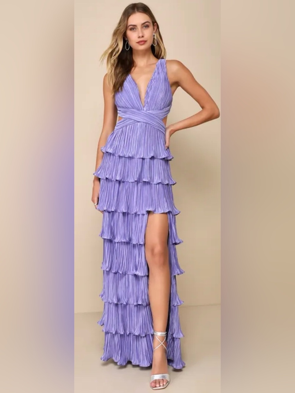 Lulus tiered maxi dress NWT